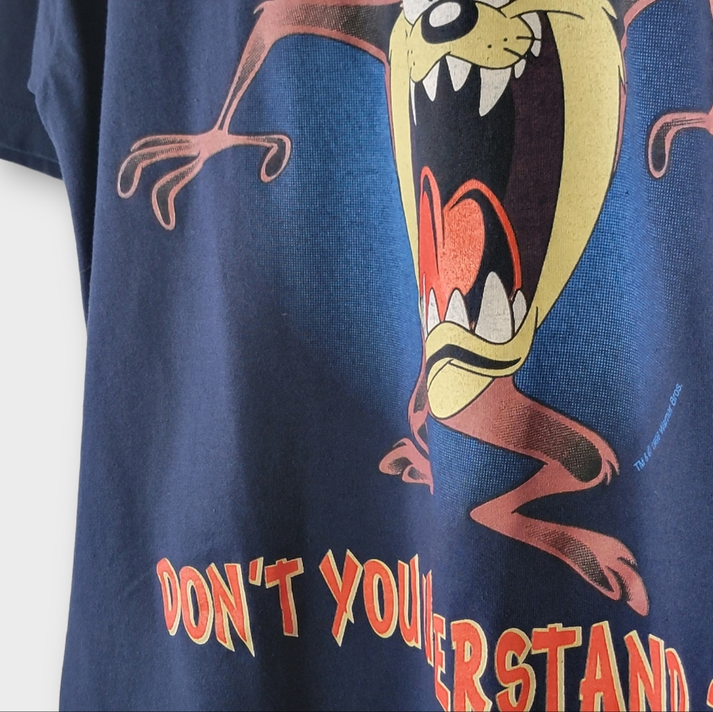 Vintage Tasmanian Devil "What Part of No Don't You Understand ?!#? T Shirt - Picture 5 of 7